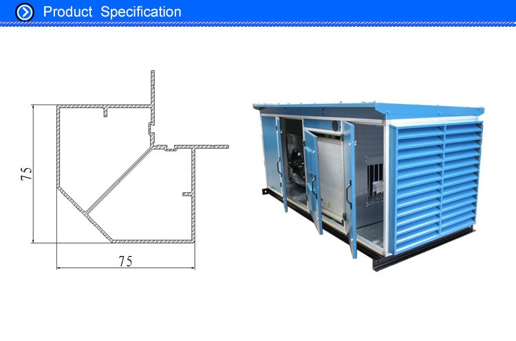 extrusion aluminium frame profile for hvac systems