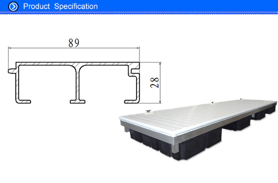 extruded waterproof aluminum decking