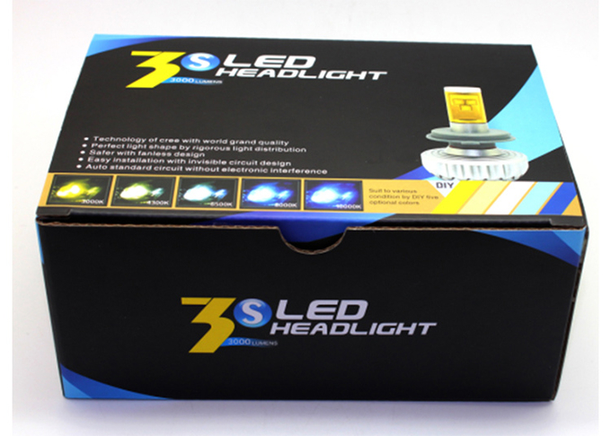 No Fan Single Beam Vehicle H10 Led Headlight Bulbs Energy Saving