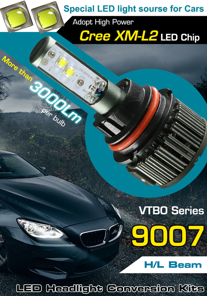 Auto Light Bulbs Car Headlamps HB5 9007 LED Vehicle Headlight Conversion Kits