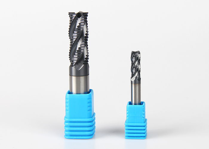 3 / 4 FLUTE SOLID CARBIDE Fresa per sgrossatura COARSE PITCH PROGRESSIVE UNEQUAL INDEX ROUGHING SINGLE END MILLS