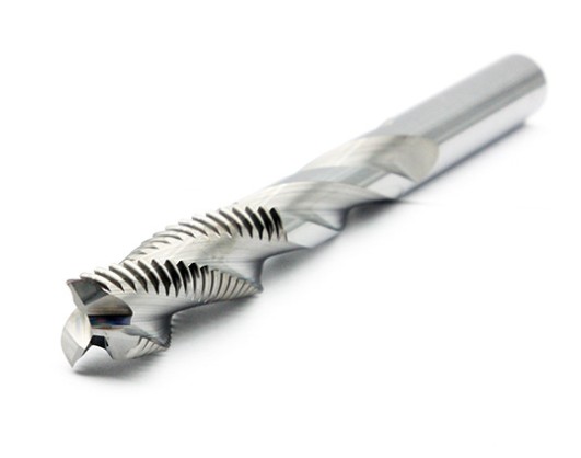 3 / 4 FLUTE SOLID CARBIDE Fresa per sgrossatura COARSE PITCH PROGRESSIVE UNEQUAL INDEX ROUGHING SINGLE END MILLS
