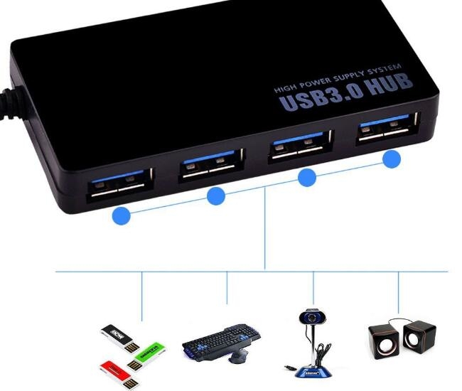 Ultra-thin 4-port USB 3.0 HUB hub one for four 5G high-speed usb splitter