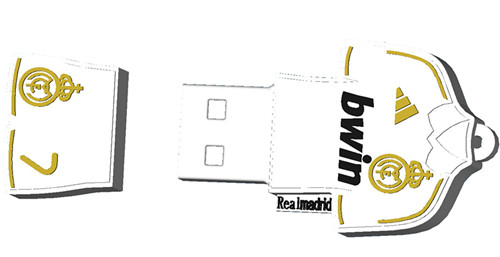 New 8GB 16GB 32GB 64GB USB 2.0 Flash Memory Disk Drive Football Clothes Real Madrid USB flash drive