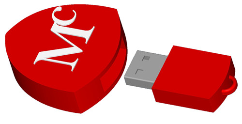 2014 New !!! Popular Heart-Shaped Cartoon USB Pen, Cute Pen Drive for Promotional 100% Full Capacity