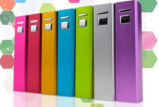 Colorful Portable Charger Mini Lipstick Power Bank External Power Bank 2600mAh For Digital Products