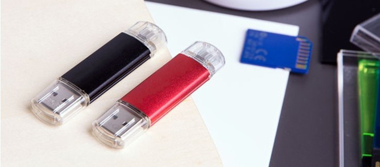 8GB / 16GB/ 32GB High Speed OTG Mobile Phone USB Flash Drive U Disk Blue /Red/ Yellow/ Black