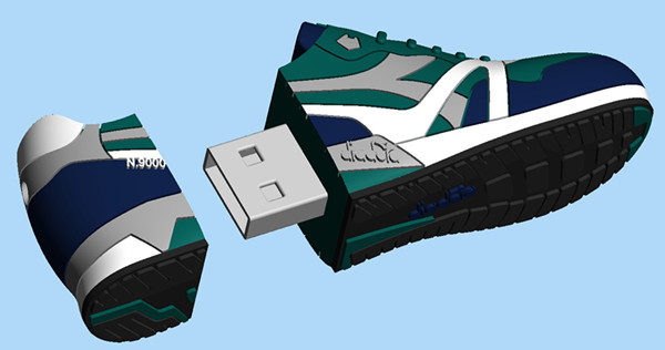 Customized Shoe Shaped USB Flash Drive 1GB 2GB 4GB 8GB