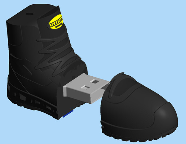 Shoe-shaped USB key 2GB 4GB 8GB 16GB 32GB 64GB custom usb flash drives OEM rubber USB Flash