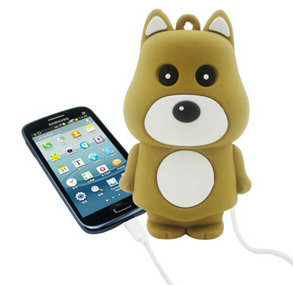 Promotion gift cartoon portable power bank 2000mAh /2200mAh/ 2600mAh / Bear shpare Mobile Phone charger