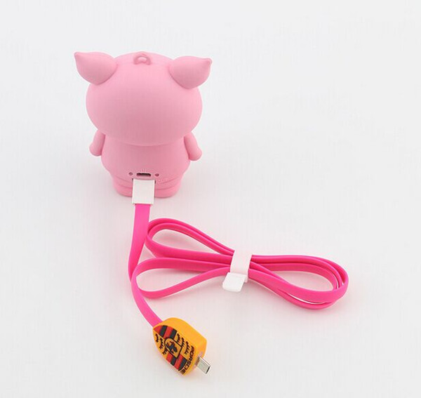 PVC cartoon Cattle phone charger full protect power bank for laptop