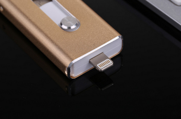 New products 2016 8GB iflash drive mobile phone custom otg usb disk for iphone 5 , PC