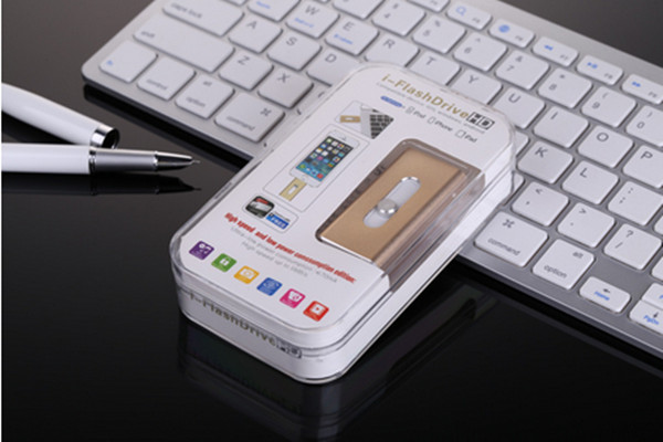 New products 2016 8GB iflash drive mobile phone custom otg usb disk for iphone 5 , PC