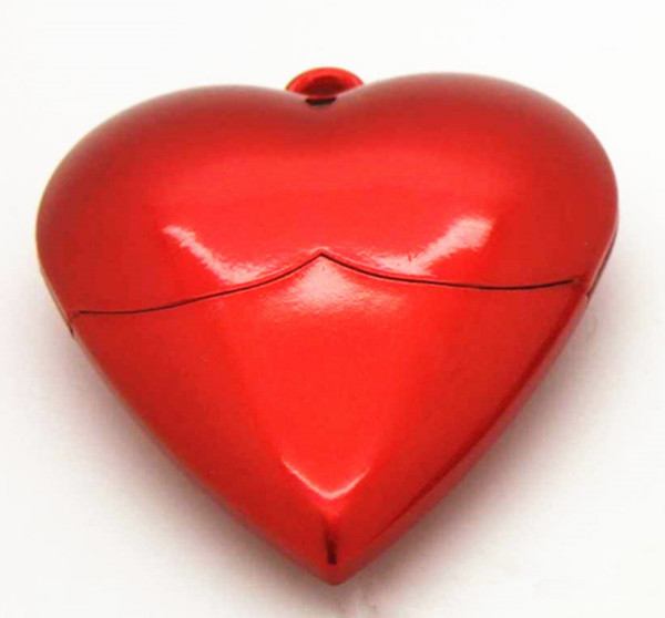 Plastic red heart usb flash drive, heart shape usb 2.0 with full capacity A grade 1GB, 2GB, 4GB