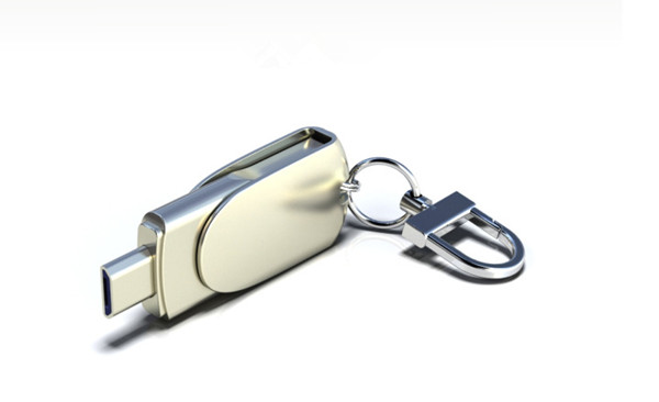 OTG USB flash drive with keyring , noble mobile phone usb flash drive for business gift