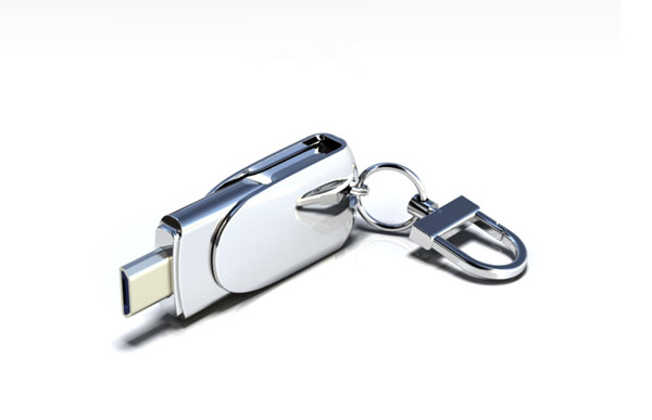 OTG USB flash drive with keyring , noble mobile phone usb flash drive for business gift