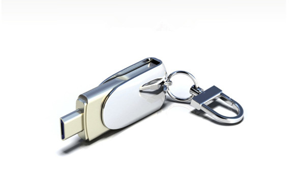 OTG USB flash drive with keyring , noble mobile phone usb flash drive for business gift