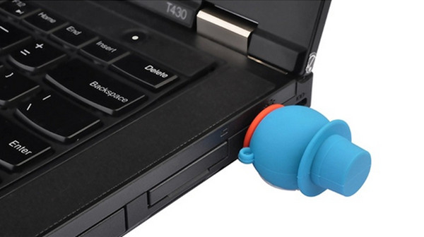 Rubber Phone USB Pen drive 4GB, 8GB Custom PVC OTG thumb drive for PC / Android / OS  Mobile Phone