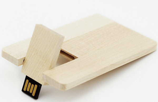 Wood Pen Drive 8GB Gift Usb Stick Custom Logo card usb memory stick Credit Card Usb Flash Drive
