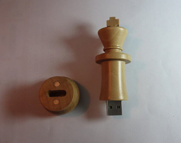 Wood Chess USB 2.0 usb flash drives thumb pendrive usb creativo memory stick 4GB