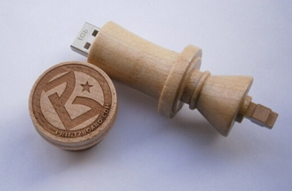 Wood Chess USB 2.0 usb flash drives thumb pendrive usb creativo memory stick 4GB