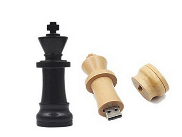Wood Chess USB 2.0 usb flash drives thumb pendrive usb creativo memory stick 4GB