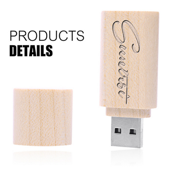 Wood USB Flash Drive Pen Drive 4GB 8GB Pendrive Wooden USB Stick Specifical Gift USB Flash Customized Logo USB Stick