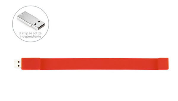 Custom Silicone Bracelet Usb Flash Drive 4GB L 220mm X W 18mm X D 8mm