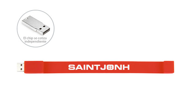 Custom Silicone Bracelet Usb Flash Drive 4GB L 220mm X W 18mm X D 8mm