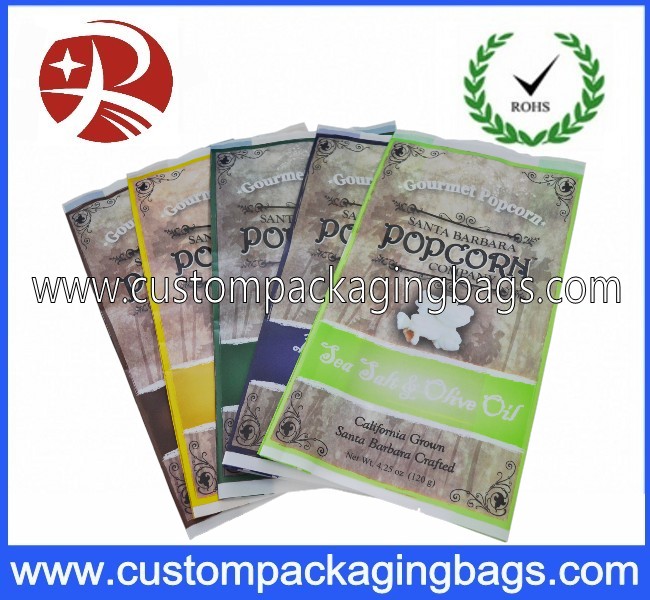 Eco - Friendly Plastic Popcorn Plastic Food Packaging Bags , Recycle Packaging Bags