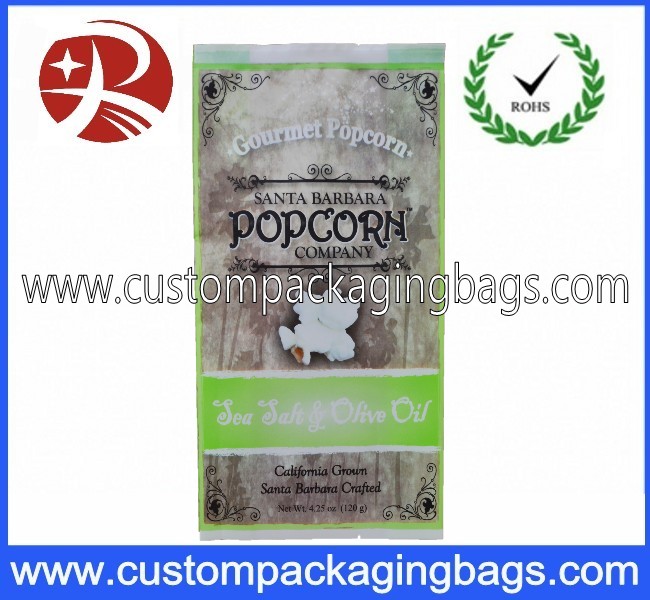 Eco - Friendly Plastic Popcorn Plastic Food Packaging Bags , Recycle Packaging Bags