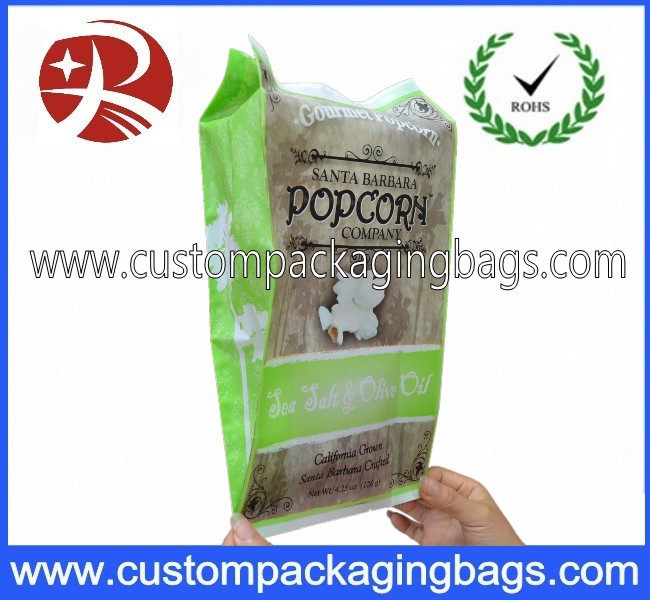Eco - Friendly Plastic Popcorn Plastic Food Packaging Bags , Recycle Packaging Bags