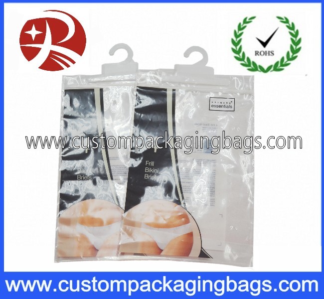 PLA Biodegradable Corn Starch Compostable Ziplock Plastic Bag For Sock Packaging