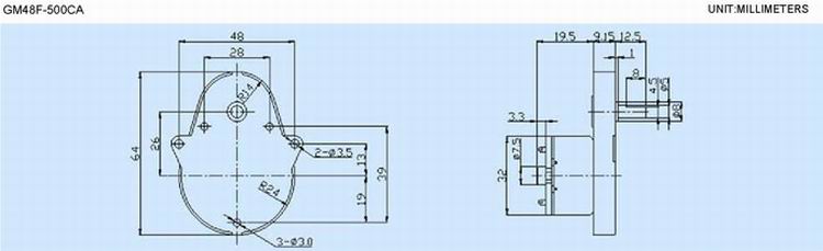 Precision Instruments Use DC Gear Motor , 24 Volt Gear Motor Stable Performance