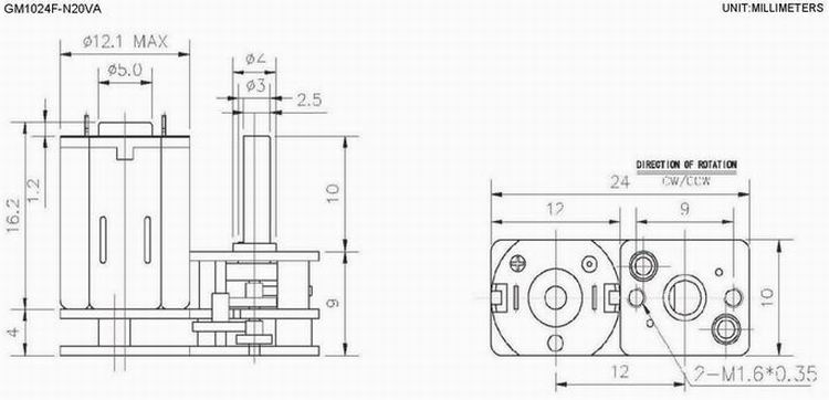 6 Volt Mental DC Gear Motor for Fully Automatic Electronic Door Lock