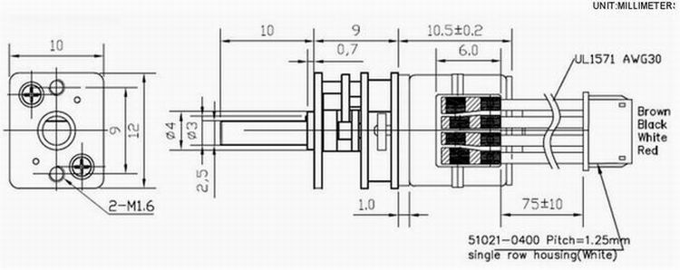 Show Stand Robot Toy Geared Stepper Motor 1cm Diameter RoHS / ISO Approved