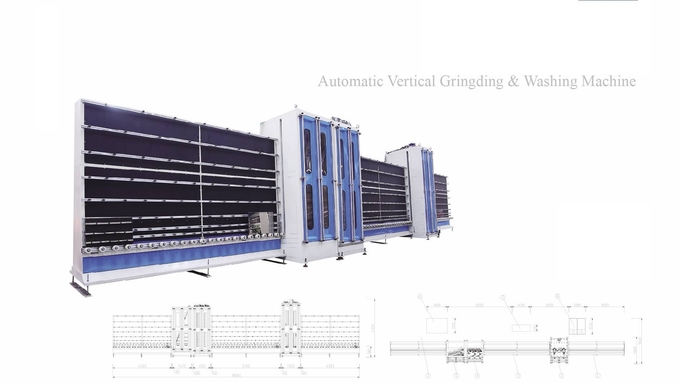 Automatically Double Glazing Machinery Vertical Glass Seaming Machine
