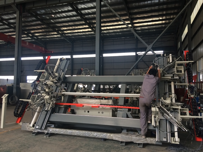 Automated CNC Vertical PVC Window Four Point Welding Machine