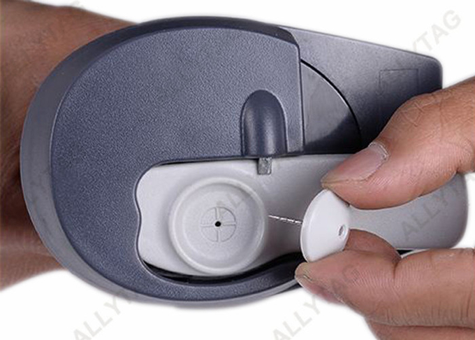 Dark Gray Supertag Manual Handheld Detacher , Hook Detacher With Lanyard Cable
