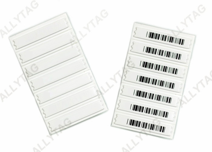 Supermarket Anti Theft Labels Thickness Maximum 2.0mm With Barcode White