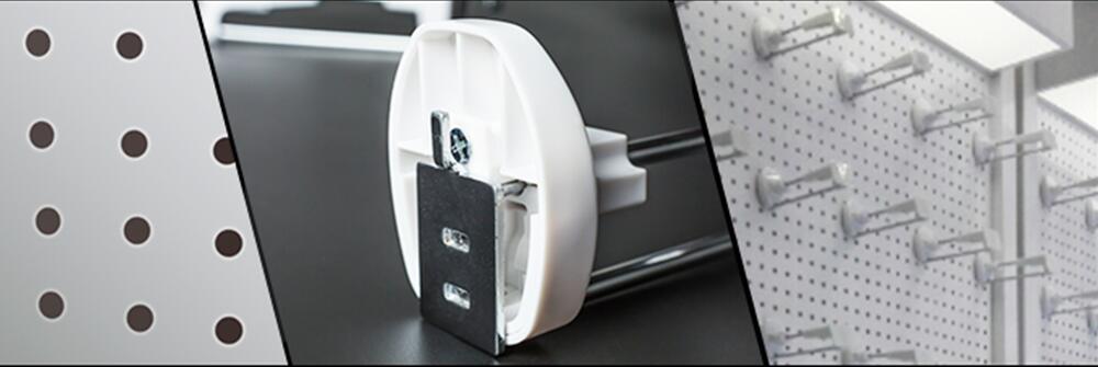 Mobile Store Invue Locking Hooks Stainless Steel Tube Materials Installs On Wall