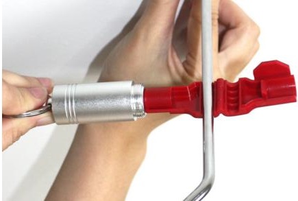 ABS Plastic Eas Anti Theft Peg Hook Locks 39x19x15mm Dimension Logo Printing