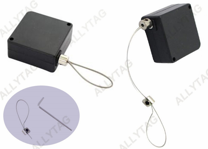 Customized Cable Length Anti Theft Pull Box , Retractable Pull Box For Glasses / Watches