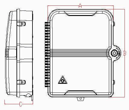 GFX-12/16/24 Fiber optic connection box for the FTTx network building