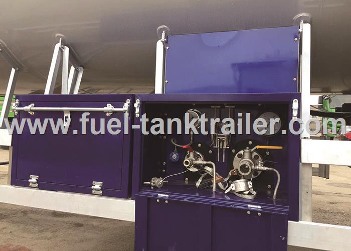 Air Suspension 3 Axle LPG Tank Trailer , Lpg Transport Trailers Big Effective Capacity