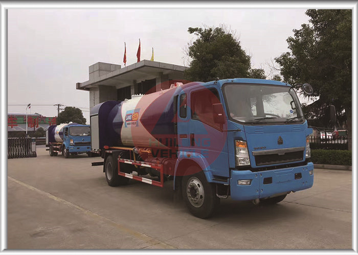 4x2  LPG Tank Trailer Mobile Distribution  , Dispenser LPG Gas Tanker Truck 120 Horse Power