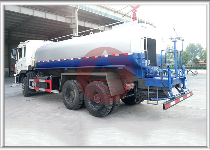 1500L Tank Body Potable Water Truck 6x4 Driving Mode For Sanitation Purpose