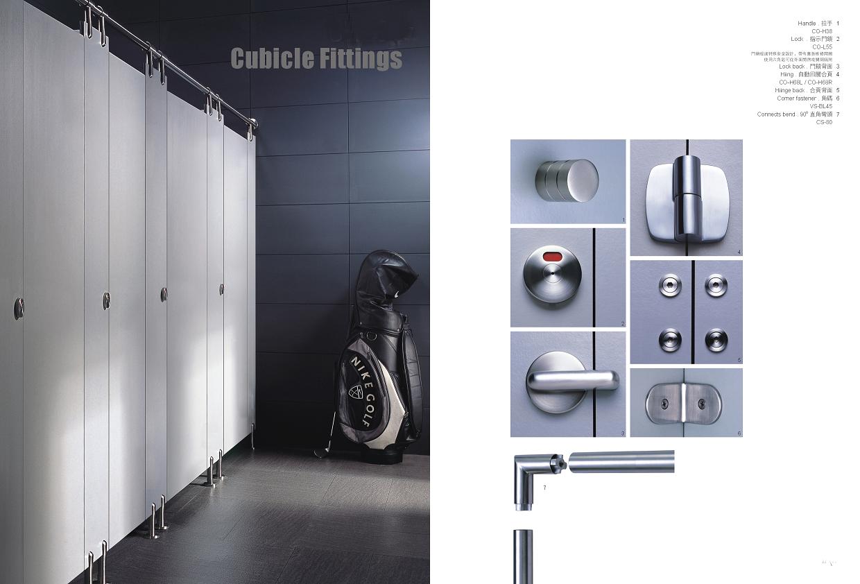 Bathroom Toilet Cubicles Partition Hardware Door Self Closing Hinge