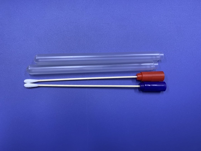 Vara estéril descartável de nylon do cotonete do transporte dos PP com tubo 2