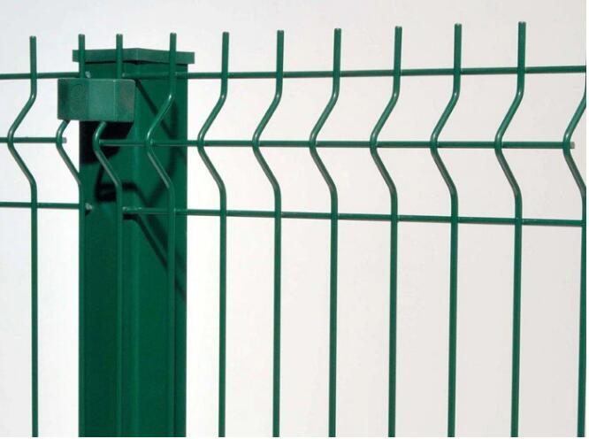 Drawing of 3D Curved Welded Wire Fence